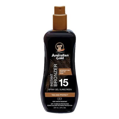 AUSTRALIAN GOLD SPF15 Spray Gel with Bronzer 237 ml